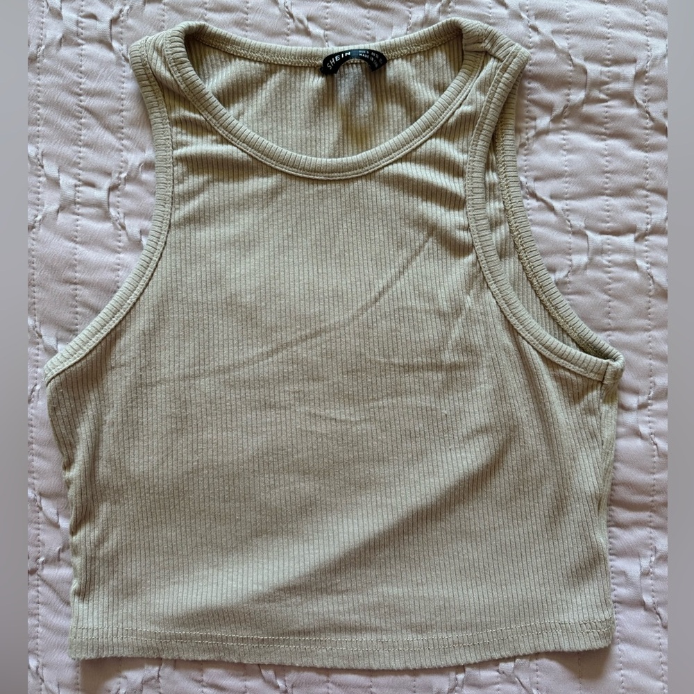 SHEIN Ribbed Tank Top.